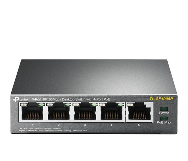 TP-LINK SF1005P 5 x FE (4x PoE) TL-SF1005P - 412466 - zdjęcie